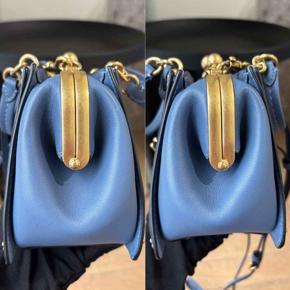 COACH Kisslock Dreamer 21 Bag Blue - Picture 5 of 16